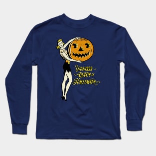 Yas Queen of Halloween Long Sleeve T-Shirt